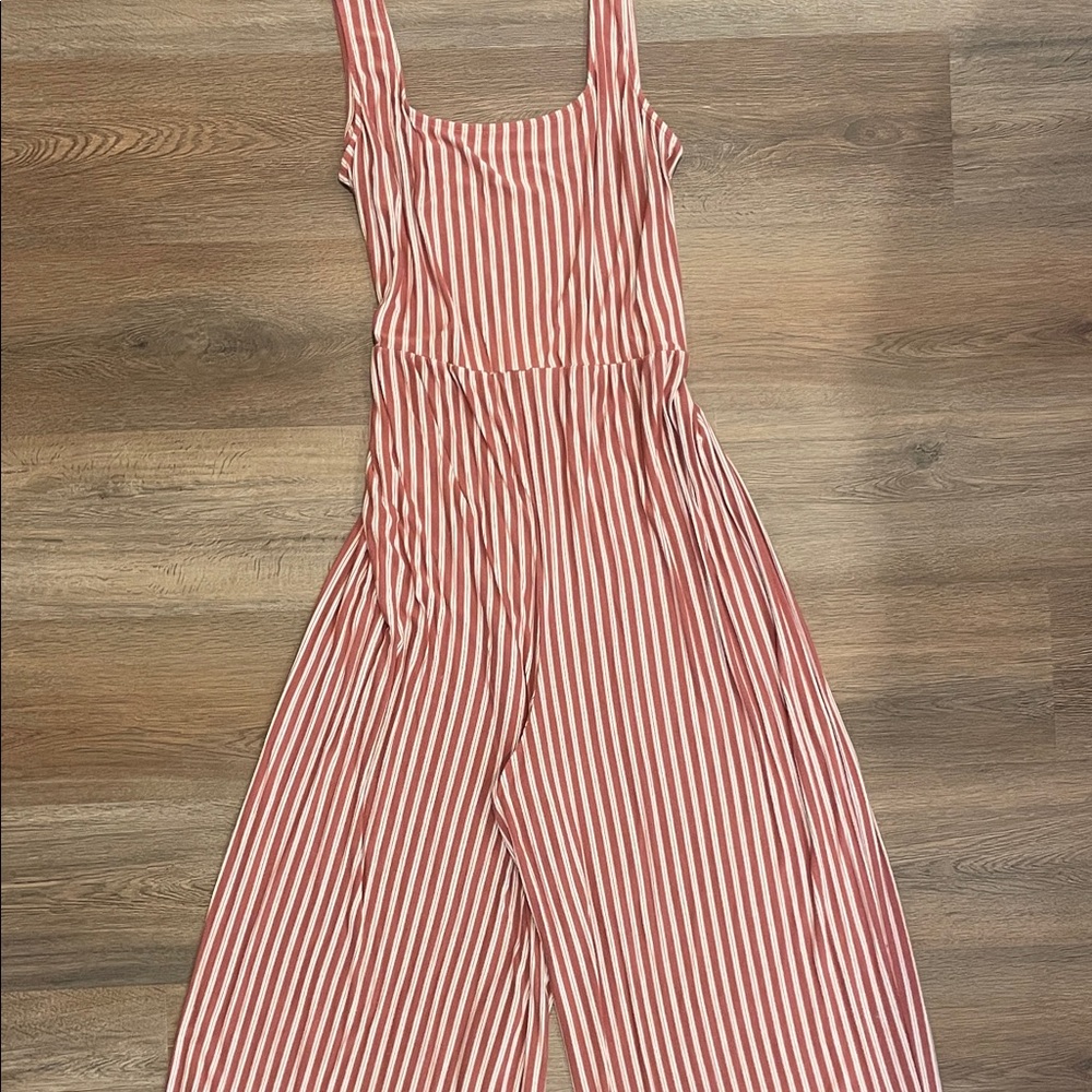 American Eagle Striped Orange One Piece / Jumper XXL Viscose